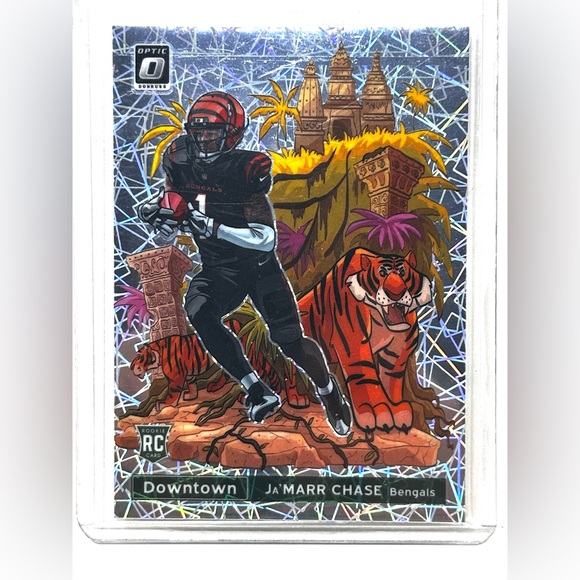 Ja’Marr Chase Downtown Panini Donruss Optic  2021 *** Print Line *** - Picture 10 of 15